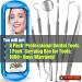 Professional Dental Hygiene Kit - Stainless Steel Teeth Cleaning Tools for Plaque and Tartar Removal, Oral Care Set with Scraper, Scaler, Pick - Includes Case - Buy Online on GoSupps.com