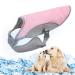 TVMall Dog cooling vest Breathable mesh dog jacket Summer Cooler and comfortable dog coat adjustable with reflective stripes suitable for large medium and small dogs XL pink