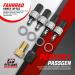 Pitlane Performance Bicycle Valve Repair Set - 20 PC Lightning Dunlop Replacement with Caps & Free Presta-Schrader Adapter - International Shipping - Buy Online on GoSupps.com