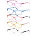 HEEYYOK Women's 2.5x Colorful Reading Glasses - Lightweight Comfortable Readers for Small Faces - Durable Spring Hinge - 5 Pack Mix Colors - Buy Online on GoSupps.com