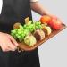 Acacia Wood Serving Panels - 40.6 cm & 35.6 cm Decorative Plates for Fruit Charcuterie & Food Trays - Rectangular Cheese Boards - Buy Online on GoSupps.com