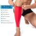 360 RELIEF Compression Calf Sleeves for Men and Women Sports | Shin Splints, Muscle Cramps, Workout Support | Running, Hiking, Marathon | Sizes M L XL, Red, Single Pack with Mesh Laundry Bag - Buy Online on GoSupps.com