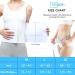Abdominal Binder Post Surgery - Slimming Tummy Tuck Belt for Men & Women | High Elasticity Breathable Compression 3 Panel (45-60) - White - Buy Online on GoSupps.com