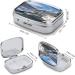 Winter Landscape Bavarian Alps Pill Box | 2 Compartment Decorative Metal Organizer for Medicine - Portable & Stylish for Pocket or Purse - Buy Online on GoSupps.com
