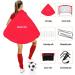 WEKEFON Portable Kids Soccer Goals Set of 2 - 3.6'x2.7' - Pop Up Indoor/Outdoor Net with Carry Bag - Easy Assembly & Compact Storage - Red - Buy Online on GoSupps.com