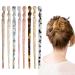 Bekecidi 8 Pieces Acetate Hair Sticks Tortoise Shell Hairpin Hair Chopsticks Vintage Hairpin Long Chinese Hairpins Hair Styling Accessories for Women Girls Bun Hairstyles