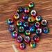 Zer One Colorful Tungsten Beads - 25pcs Slotted Fly Tying Beads (2.0-4.6mm) | Premium Quality for Fishing - Buy Online on GoSupps.com