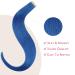 Buy Salife Real Hair Blue Tape Extensions - 10Pcs 40cm Lightweight & Invisible Hair Extensions for Girls - Buy Online on GoSupps.com