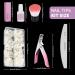 Nail Tips and Glue Kit: Venares 500Pcs Oval False Nails with 10 Sizes, French Tips, Nail Files, Buffer Blocks, Brush, Clipper - Natural Falses with Glue Gel - Buy Online on GoSupps.com