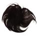 Brown Hair Clips Hair Extensions for Women Toupee Clip in Natural Brown Wig with Bangs Black Hair Extension Replacement for Thinning Hair Covering White Loss Hair Bald Real Hair Wigs