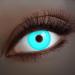 Aricona Contact lenses - Blue UV contact lenses without strength - colored contact lenses with UV special effect for carnival carnival cosplay 2 pieces