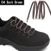 YFINE Round Waxed Dress Shoelaces 31.5 INCH (80CM) 04 Dark Brown - 2 Pairs - Buy Online on GoSupps.com