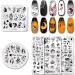 Yzdkj Halloween Nail Stamping Plates - Snowflake Pattern Nail Art - Stainless Steel Stencils for Festive Designs - International Shipping Available - Buy Online on GoSupps.com