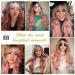 Esmee Long Wavy Pale Pink Wig with Bangs - Curly Synthetic Hair for Women, Heat Resistant Fiber - Perfect for Daily Wear, Parties, and Cosplay - Buy Online on GoSupps.com