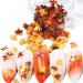 Maple Leaf Nail Art Sequins Maple Leaf Nail Glitters Stickers Autumn Nail Sequins for Nail Art 4 Colors - Buy Online on GoSupps.com