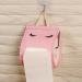 Toilet Roll | Cotton Cute Eyelash Shape Toilet Paper Organizer for Bathroom Toilet Paper Dispenser Box for Camping Bathroom RV Car Travel No Glue or Drill Needed Dyog Pink - Buy Online on GoSupps.com