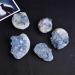Crystal Rough Home Decoration Natural Beautiful Madagascar Celestite Crystal Raw Cluster Sky Blue Geode Rough Specimen Stones (Size : 50-60g)