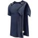 Poriff Men's Post-Surgery Recovery Shirts | Tear Away Snap Chemo Port Access | Large Black & Navy Blue - Buy Online on GoSupps.com