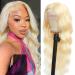 GURENYUN Blonde Lace Front Wigs Human Hair 13x4 Body Wave 613 Lace Front Wig Human Hair 613 Frontal Wig Human Hair Pre Plucked with Baby Hair 150% Density 26Inch 26 Inch 613 body wave lace front wig