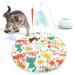 Pawaboo 2 in 1 Electric Cat Toys USB Rechargeable Automatic Cat Exercise Teaser Toy with 3pcs Replacement Indoor Interactive Cat Toy Pop and Play Feather Teaser Wand Toy for Cat Kitten Kitty Green