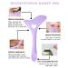 Silicone Winged Smoky Eyeshadow Applicators Plate & Cat Shape Eye Liner Guide - Purple - Buy Online on GoSupps.com