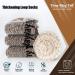 Time May Tell Men's Merino Wool Hiking Cushion Socks Pack - 2 Pairs, Brown - Size 6-13 - Buy Online on GoSupps.com