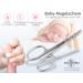 Rustproof Baby Nail Scissors with Rounded Ends (9 cm) - Safe & Stylish Case Included | International Shipping - Buy Online on GoSupps.com
