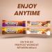 Battle Bites Dynabar High Protein Bars - Chocolate Hazelnut Flavour - 12 x 60g, Low Sugar, Non-GMO, Vegetarian - 18g Protein, 219 Calories Per Bar - 12 Count Pack - Buy Online on GoSupps.com