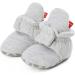 TMEOG Baby Booties Slippers | Infant Boots for Boys and Girls | Winter Sock Crib Shoes | 0-18 Months | Light Grey Star Design - Buy Online on GoSupps.com