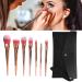 Professional Powder Blush Makeup Brushes - 8 Piece Set with Soft Fine Fiber Ideal for Beginners & Artists | International Shipping - Buy Online on GoSupps.com