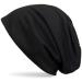 styleBREAKER Classic Slouch Beanie Hat light and soft Long Beanie Unisex 04024018 One Size Black