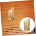 Yardenfun 5-St Sauna Timer Desk Attachment - 15-Minute Hourglass with Wooden Glass Stones | Perfect Sauna Backrest Reminder | 25.5x15cm | Buy Now! - Buy Online on GoSupps.com