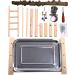 Hamiledyi Parrot Playground Bird Playstand with Feeder Cups and Toys - Exercise Gym for Cockatiel, Conure, Lovebirds - Pet Activity Center and Training Stand - Buy Online on GoSupps.com