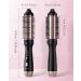 Airflow Thermal Brush - 1.5 Inch Negative Ion Heated Round Brush for Volumizing Curling & Straightening | Fast Heating & Dual Voltage - Midnight Black - Buy Online on GoSupps.com