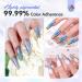 Saviland Trendy Chrome Nail Powder 1g - Holographic Silver Magic Mirror Pigment for DIY Nail Art Salon - Includes Sponge for Easy Application - Buy Online on GoSupps.com