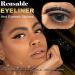 Zeaybsr Eyeliner Stickers - 6 Pairs of Reusable Black Thin Eyeliner Easy to Attach & Remove for Perfect Wings - Buy Online on GoSupps.com