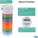 Portable Stackable Pill Organizer and Timer Cap with 14 countdown alarm presets. Comes with 1 Timer  6 Small Stackable Containers  1 Large Container  and 2 Magnetic Adapters. Travel Friendly. - Buy Online on GoSupps.com
