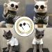 Retro Cat Sunglasses with Rose Gold Chain - UV Protection Small Cat Glasses for Photos & Pet Decor - Buy Online on GoSupps.com