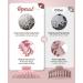 OPAUL Matte Nonslip Large Hair Claw Clips for Women - Strong Hold Styling Accessories (4 Pack) Pink Green Khaki Black - Buy Online on GoSupps.com