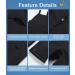 Pursky Kid's Snow Pants 10-12 Classic Black - Insulated Waterproof Bibs for Boys | Winter Ski & Snowboarding Overalls - Buy Online on GoSupps.com