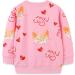 Girls Cotton Sweatshirt for Kids | Casual Long Sleeve Pullover Top | Ages 1-12 Years | 6-7 Years | Cute Cats Design - Buy Online on GoSupps.com