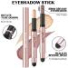 FOCALLURE 2PCS Eyeshadow Stick | Shimmer & Matte Cream Pencil Crayon | Long Lasting & Waterproof | Blendable Brightener Stick - Buy Online on GoSupps.com