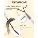 Eyebrow Gel & Pencil 2-in-1 Black Waterproof Liquid Eyebrow Pen Long Lasting Tinted Brow Gel Smudge-proof Strong Hold Thickening Eyebrow Mascara Tint Pen Brow Fast Sculpt Lift Snatch Brow Pencil - Buy Online on GoSupps.com