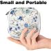 GIAPB Sanitary Napkin Storage Bag | Blue Flower Background | Period & Tampon Makeup Pouch - Buy Online on GoSupps.com