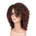 HANNE Short Twist Dreadlock Wig - Afro Curly Synthetic Hair for Black Women & Men (Color 350) - Buy Online on GoSupps.com