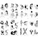 30 Sheets Black Tiny Temporary Tattoos - Minimalist Fake Sticker for Women - Rose Japanese Sexy Body Art for Arm, Hand, Face - Girls Clavicle & Neck Tattoos - Buy Online on GoSupps.com
