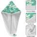 Green Fresh Daisy Dry Hair Cap - 2 Piece Quick Drying Towel Set | Super Absorbent Soft Headband - Buy Online on GoSupps.com