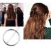 Stylish 2pcs Women's Hollow Round Geometric Metal Hair Clips - Gold & Silver - Buy Online on GoSupps.com