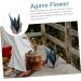 COHEALI 1 Set Ornament Floor Trim Decor Metal Art Outdoor Iron Flower Art Flower 3D Windmill Blue 24X12cm - Buy Online on GoSupps.com
