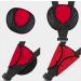 Hysagtek 2Pcs Seat Belt Adjusters - Red + Grey Seat Belt Safety Covers for Enhanced Comfort and Protection - Buy Online on GoSupps.com